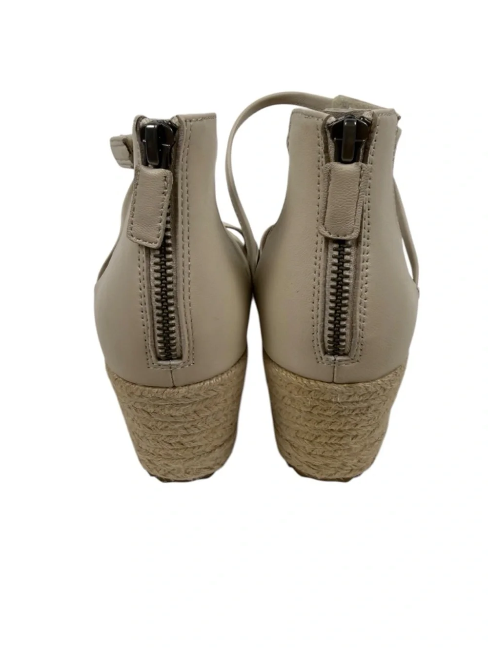 NEW Eileen Fisher Wesson Tumbled Nubuck Wedge Espadrille Sandals Sz 9.5